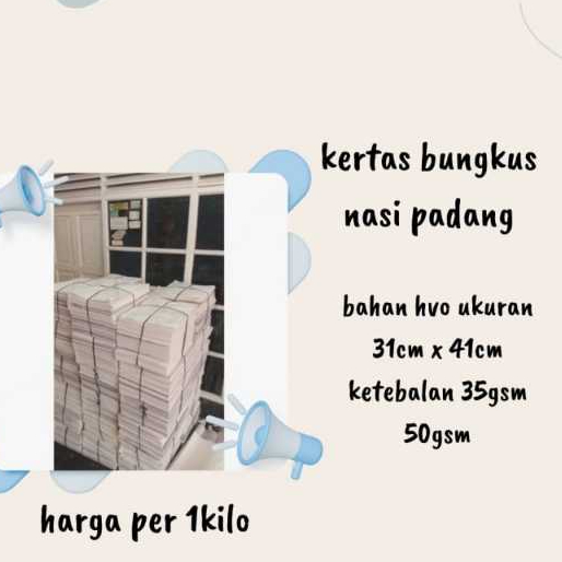 

bungkus lapis kertas nasi padang