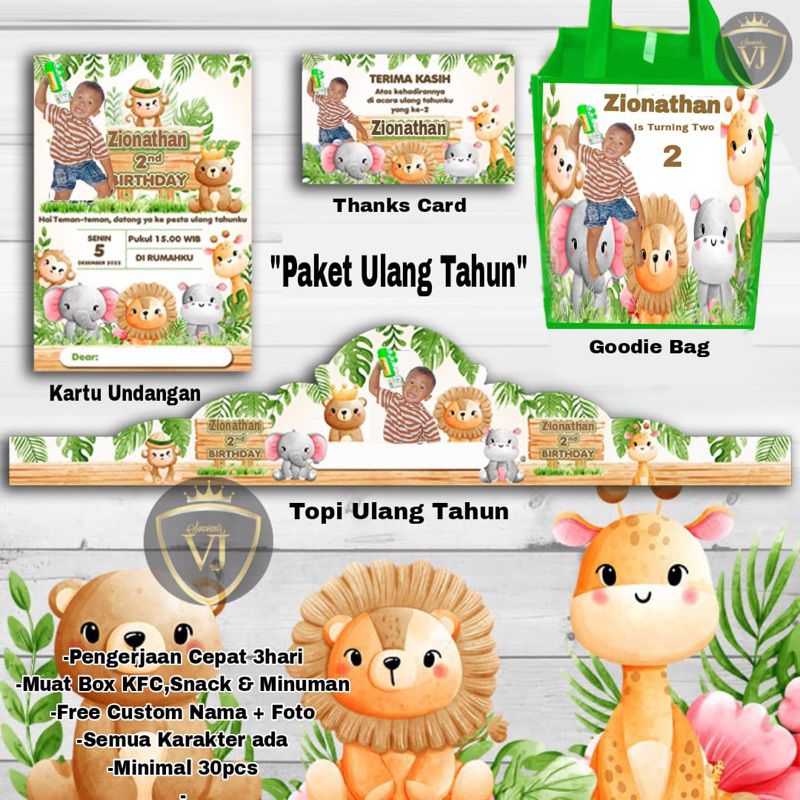 

Paket Ulang Tahun 4in1 Paket Tas Ultah Souvenir