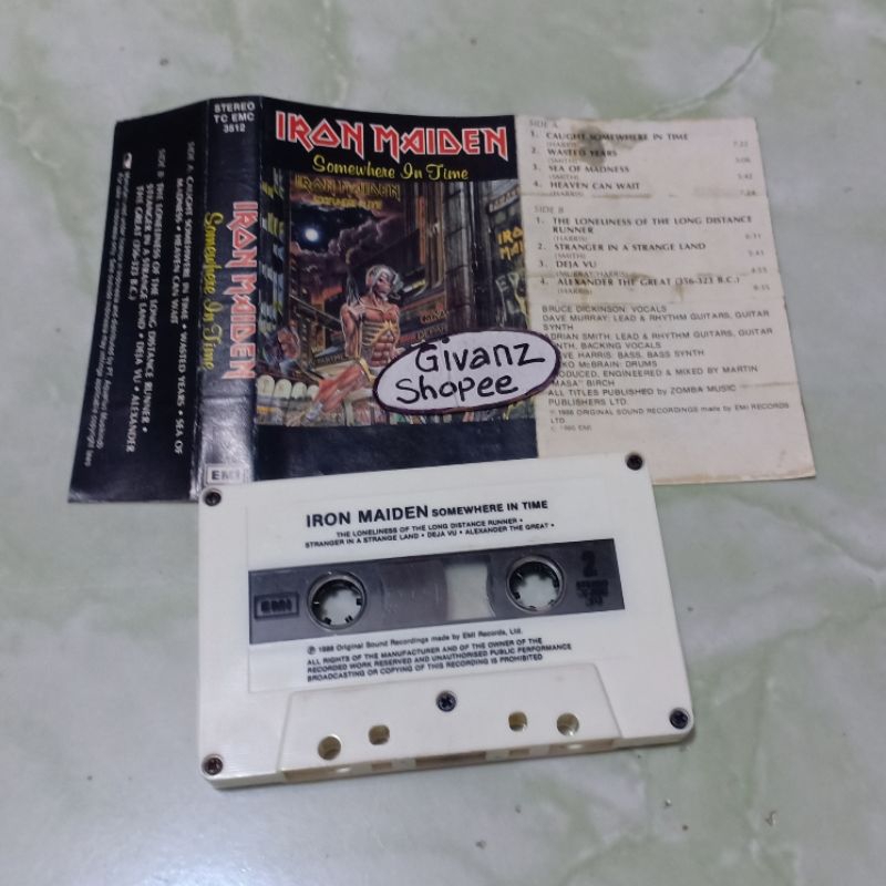 kaset pita Iron Maiden - somewhere in time