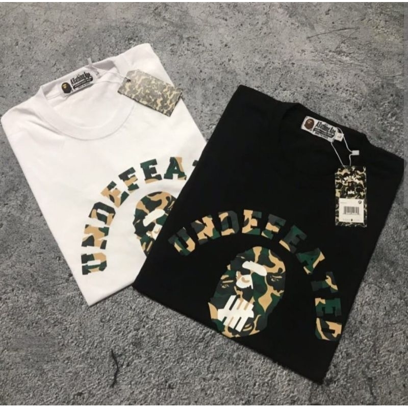 Kaos BAPE UNDEFEATED T-shirt Bape Undefeated By A Bathing Ape tshirt Distro 24s Unisex