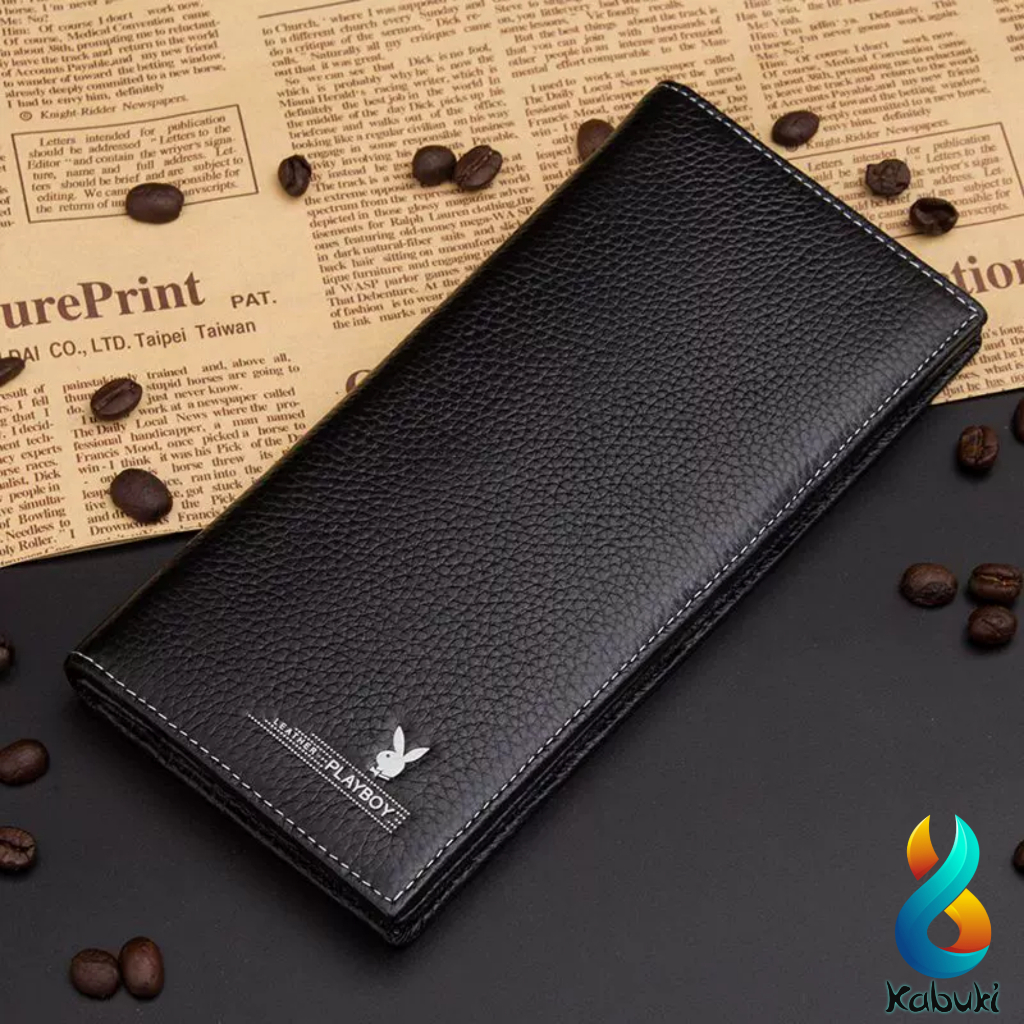 Dompet Lipat Panjang Pria Simple Vintage Long Wallet PB