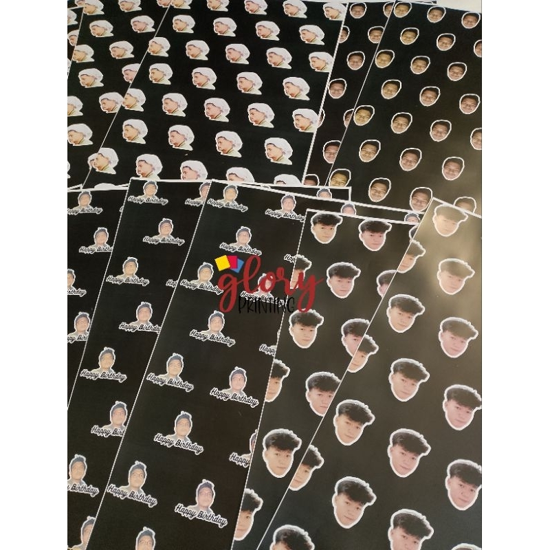 

2 Lembar Kertas Kado Custom foto dan text
