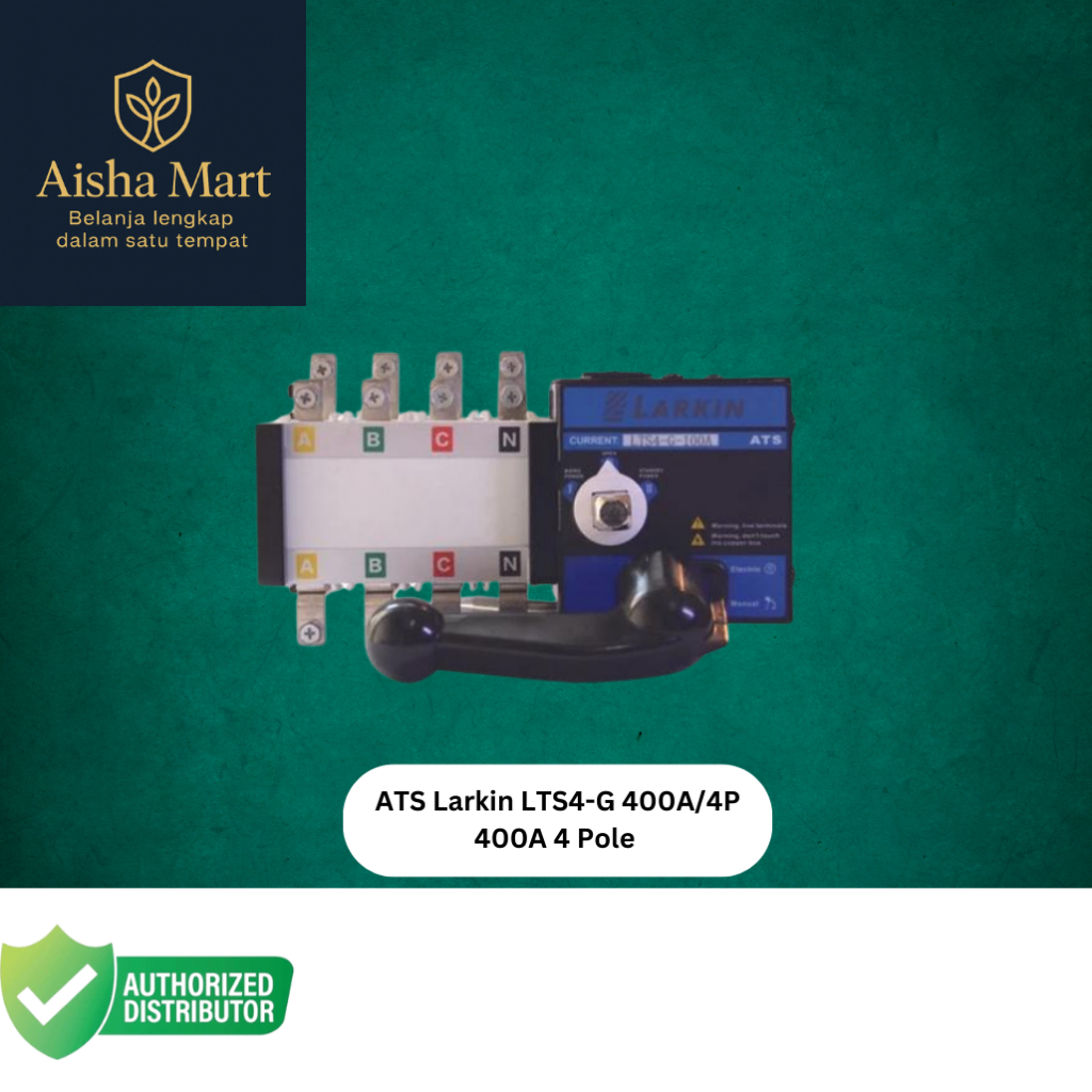 ATS LARKIN LTS4-G 400A 4P |COS Motorized Switch 4 Pole Genset Panel |4 Pole Switch Genset 400 Ampere