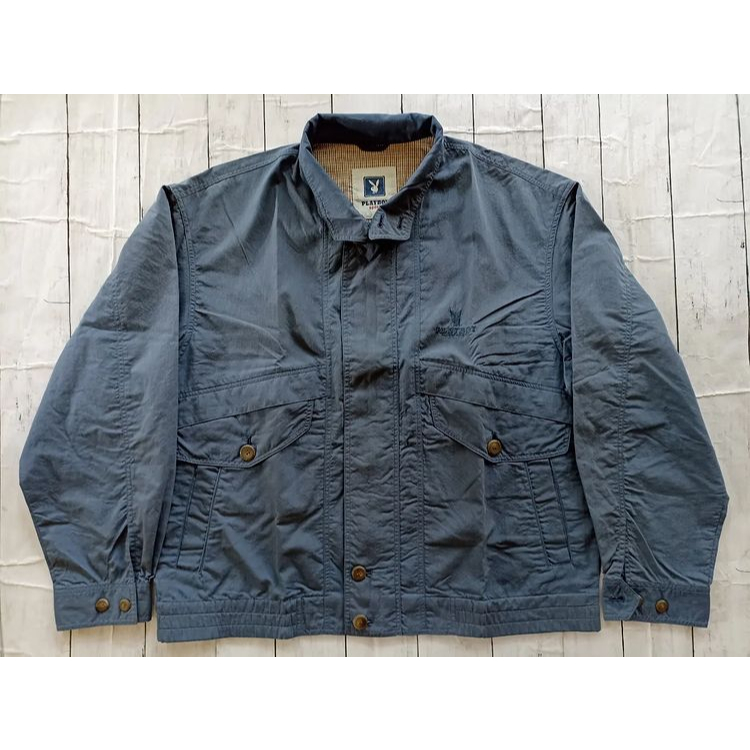 Jacket Harrington - Playboy Blue Mantel Teban Parasut Unisex