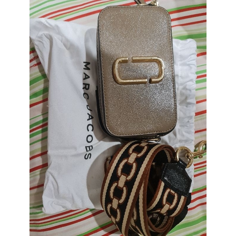 preloved original marc jacobs snapshot brown bag