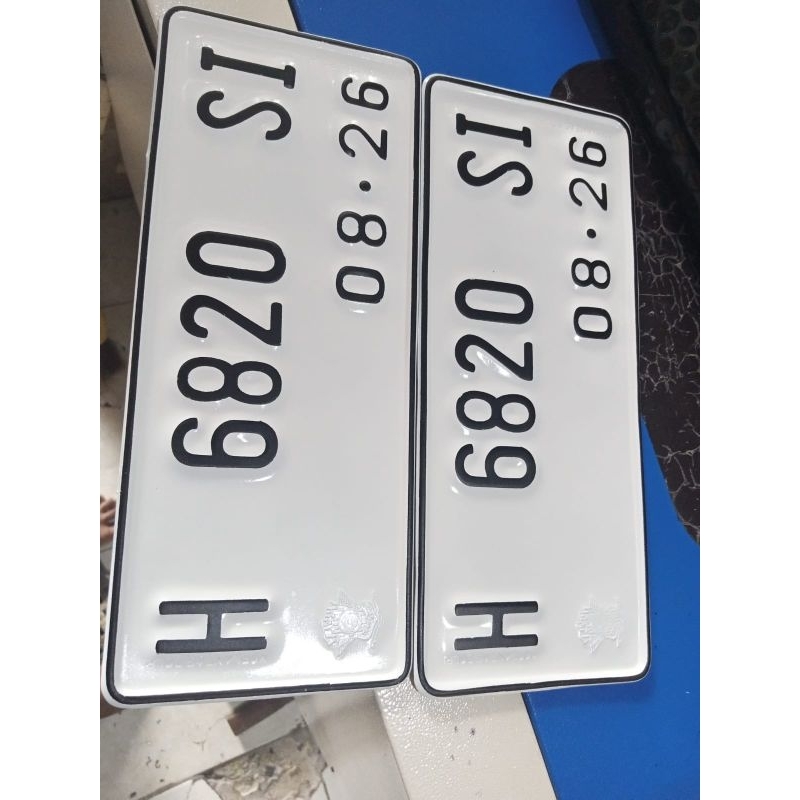 plat nomor motor font baru