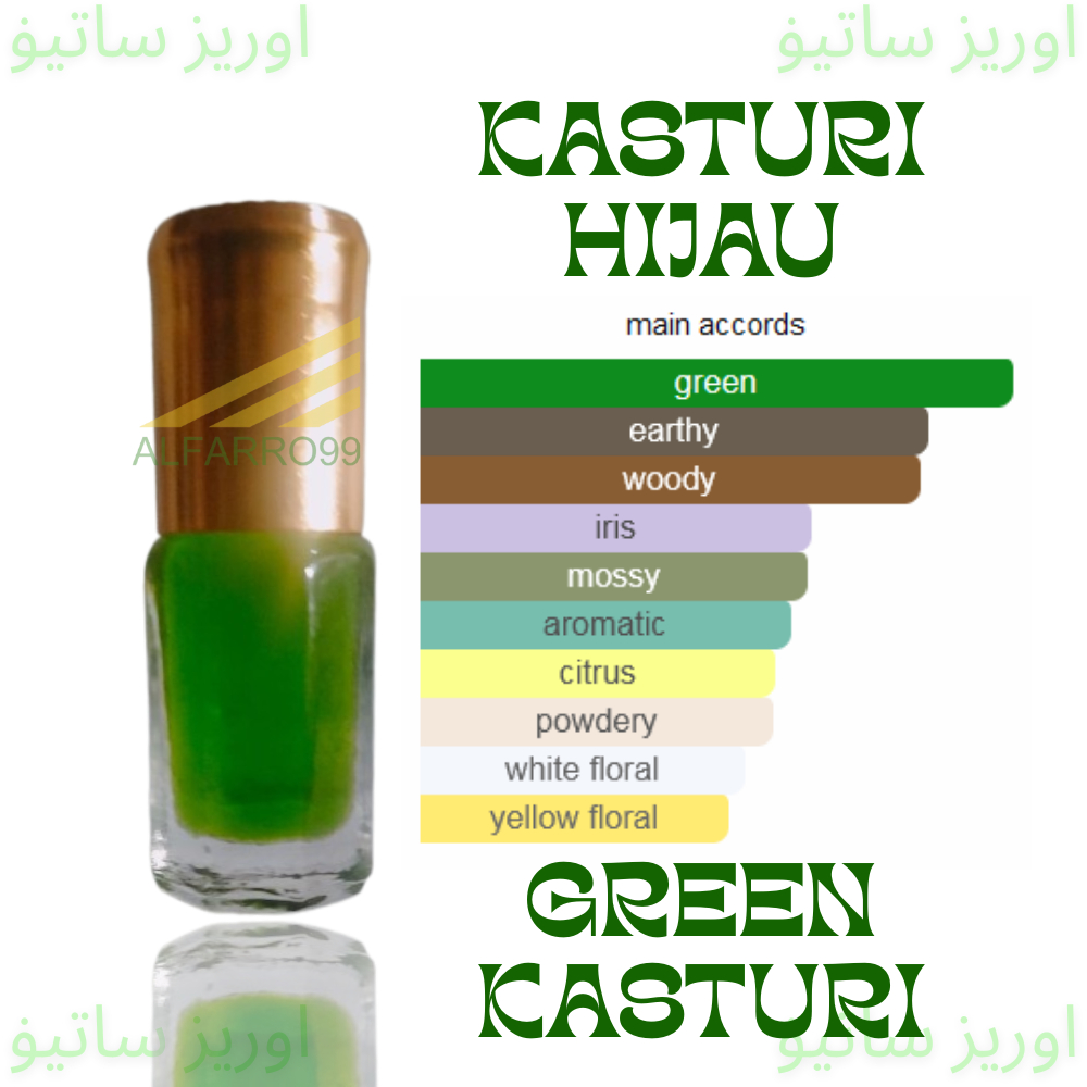 KASTURI HIJAU MINYAK WANGI IBADAH NON ALKOHOL