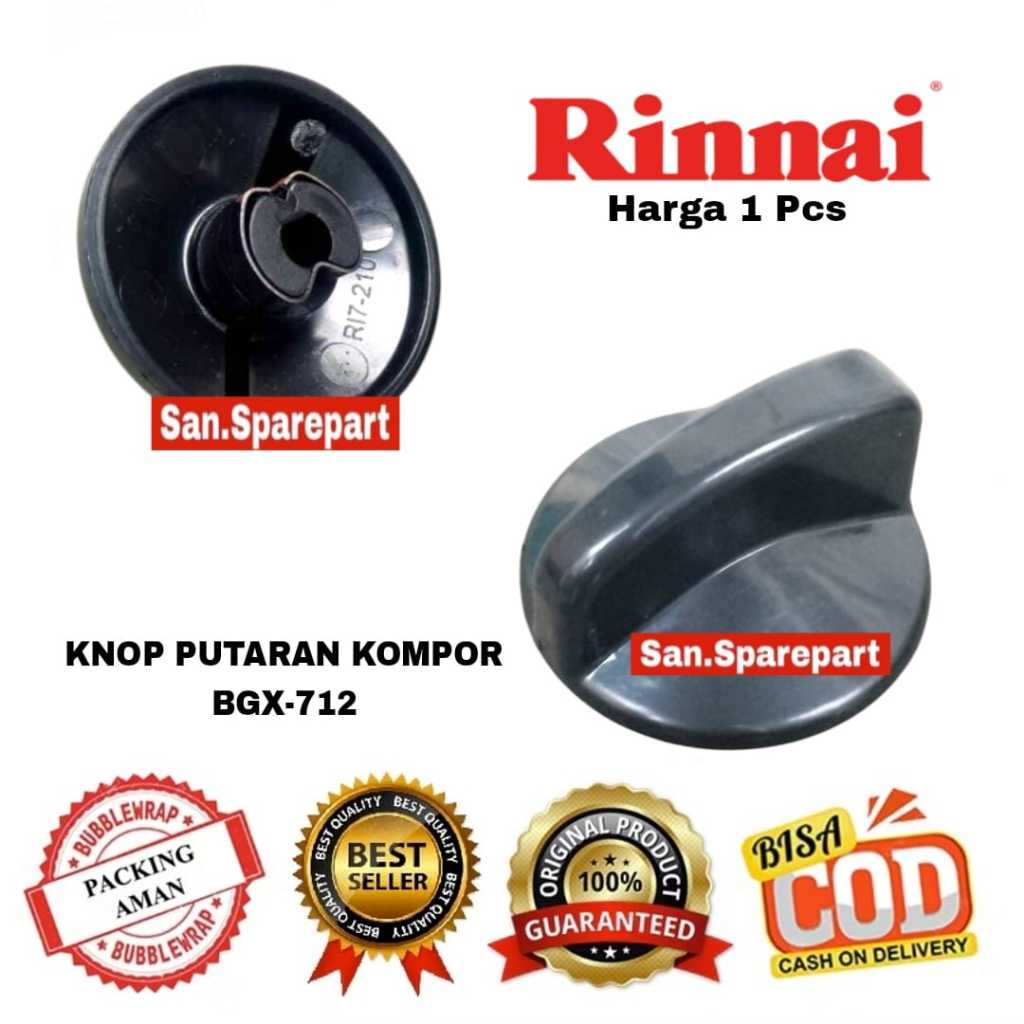 KNOP RINNAI TURBO / KNOP PUTARAN KOMPOR GAS RINNAI TIPE 712T 712BGX 712A RI-2RSP RI-4RSP