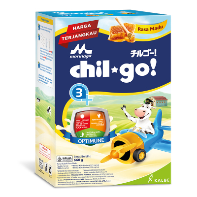 

Morinaga chil-go 3+ Susu Bubuk Pertumbuhan Anak 3 - 12 Tahun Madu 660 g
