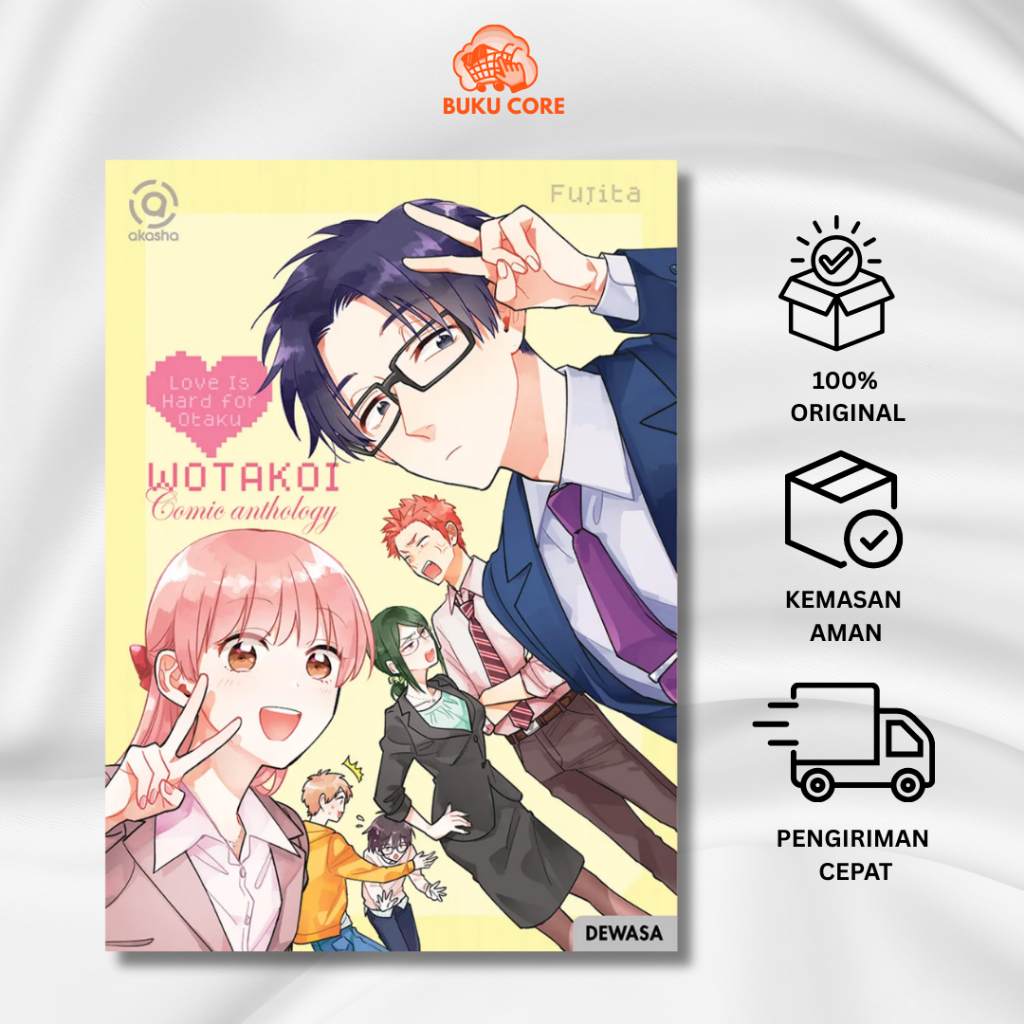 Komik Akasha : Wotakoi: Love is Hard for Otaku - Comic Anthology (Bonus Keychain)
