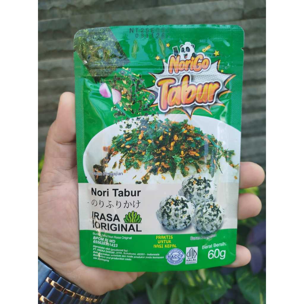 

Norigo Nori Tabur Rumput Laut Panggang - Rasa Original 60g