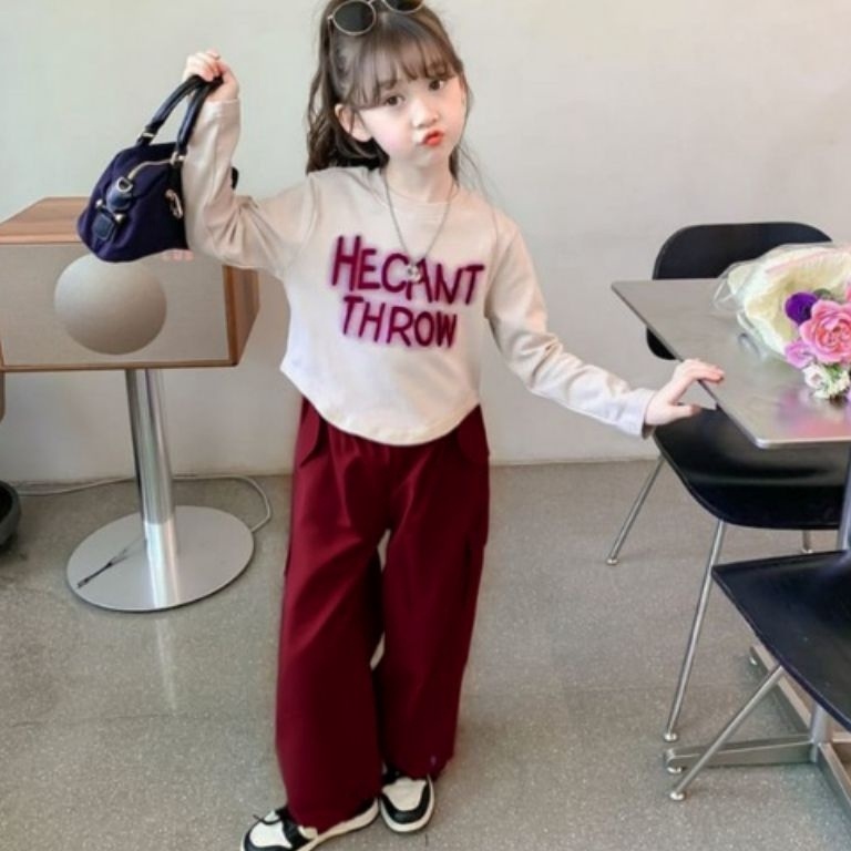 KODE M3U Setelan Baju Anak Perempuan viral korean style 112tahun