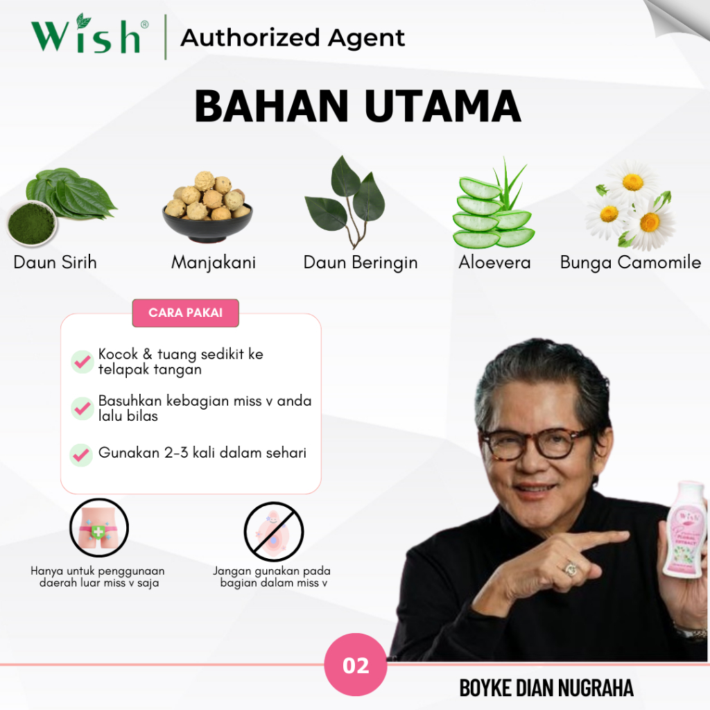 Floral Extract Wish Dr.Boyke - Pembersih Daerah Kewanitaan