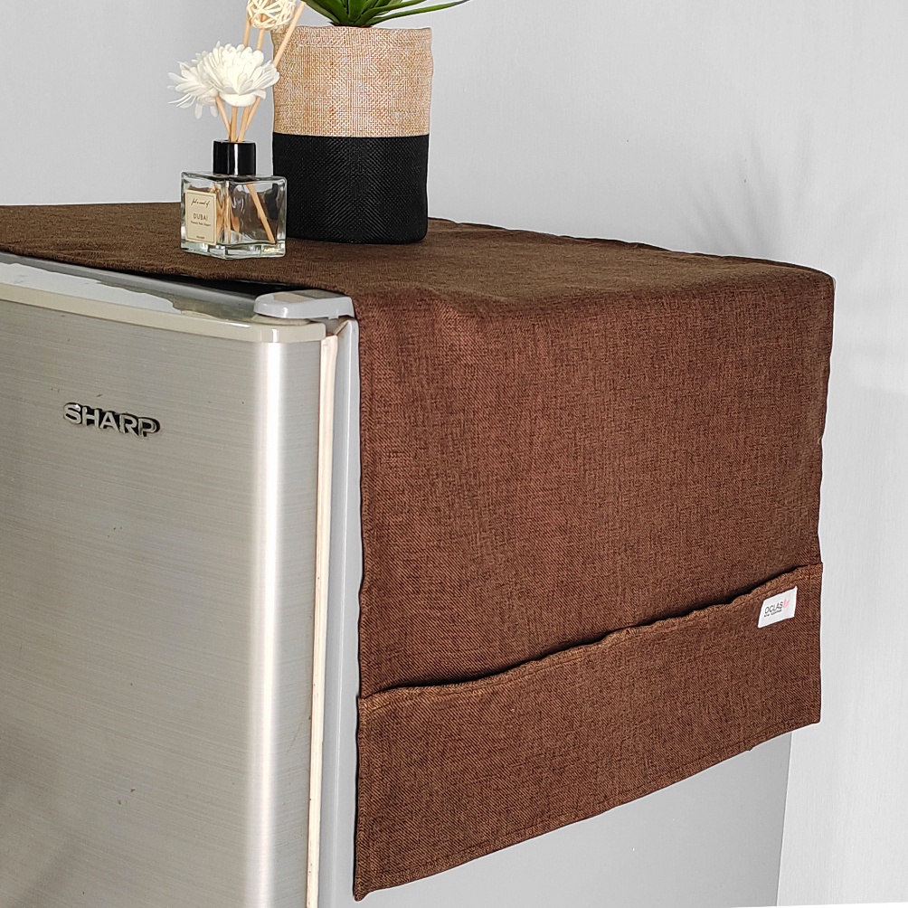 KODE A33T TUTUP KULKAS DENIM POLOS  TUTUP KULKAS KAIN AESTHETIC COVER KULKAS MINIMALIS  TAPLAK KULKA