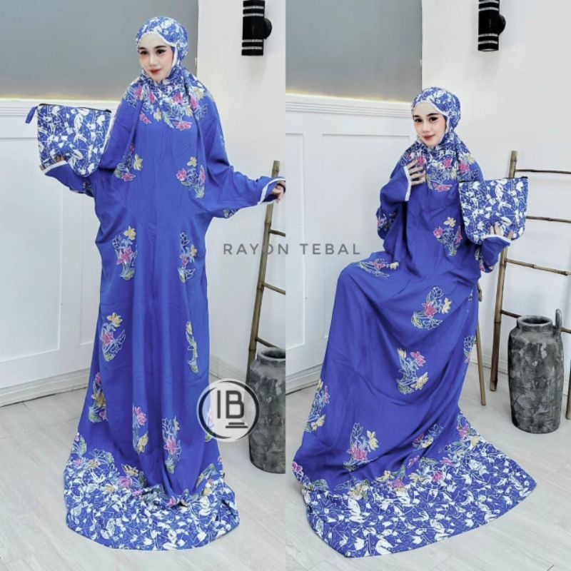 Promoo Mukena Batik terusan Jumbo asli pekalongan mukena lajur Batik asli