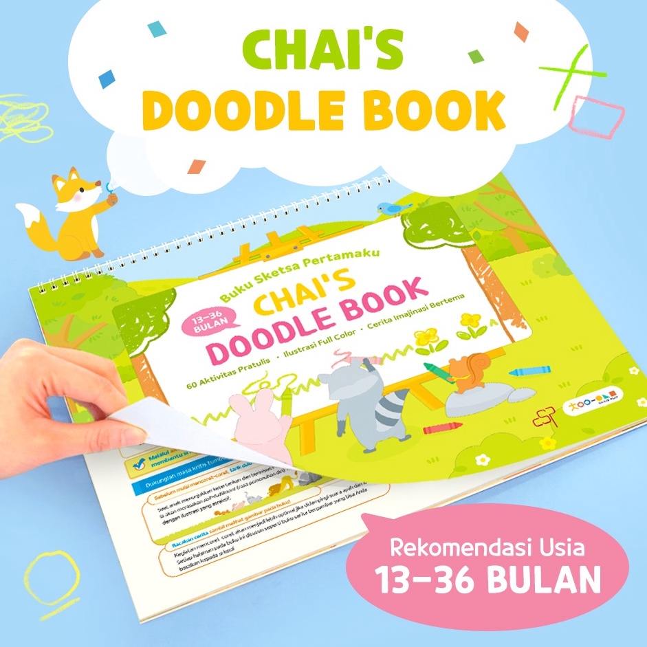 

KODE C44Q CHAIS DOODLE BOOK Buku Sketsa Pertamaku