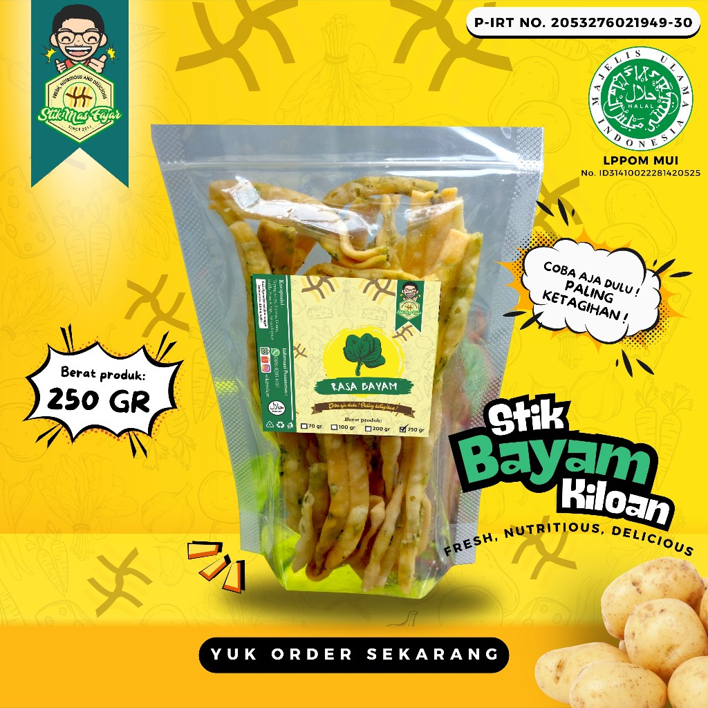 

[PLASTIK - 250 GRAM] STIK BAYAM KILOAN Mas Fajar - Coba aja dulu ! Paling ketagihan !