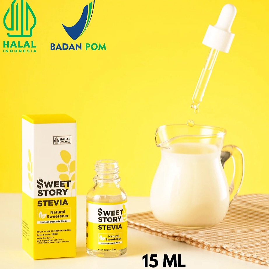 

Model Baru Sweet Story Stevia Cair 15 ml Pemanis Alami Pengganti Gula Kalori Gula