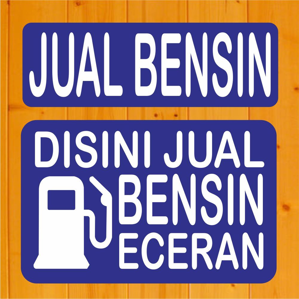 Sticker Tulisan Disini Jual Bensin Eceran Pertamax Pertalite Stiker Tempel Toko Warung Pertamini