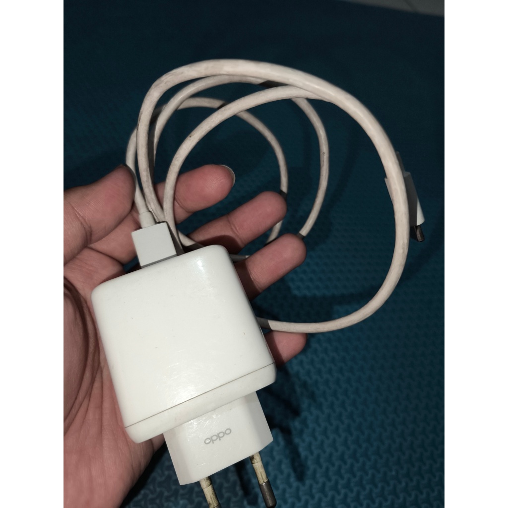 Charger Oppo Find X3 Pro 65w Copotan Bekas Mulus bawaan hp Asli 100%
