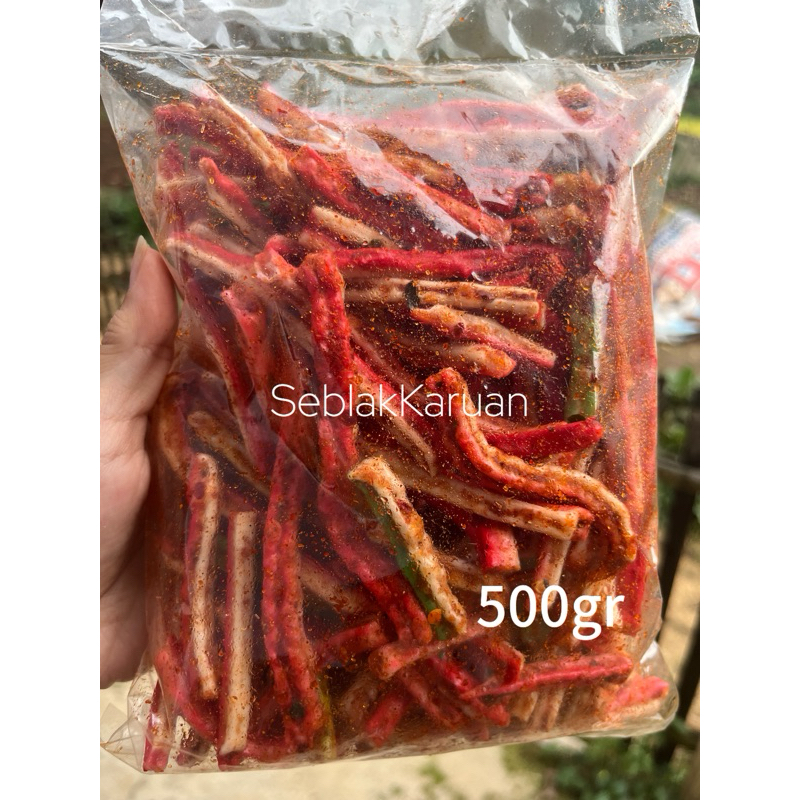

seblak kerupuk jaat/beton/seblak kerupuk kering/pedas daun jeruk/original daun jeruk isi 500gr