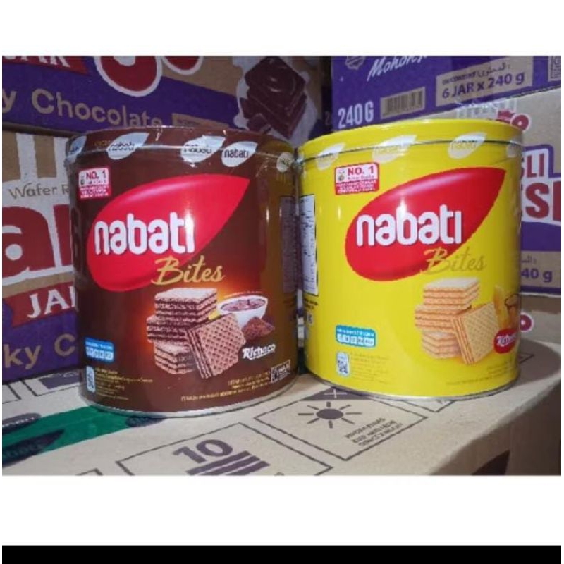 

nabati bites/wafer nabati kaleng 240 grm