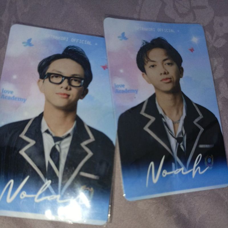 photocard noah/nolan love academy official sptrakori