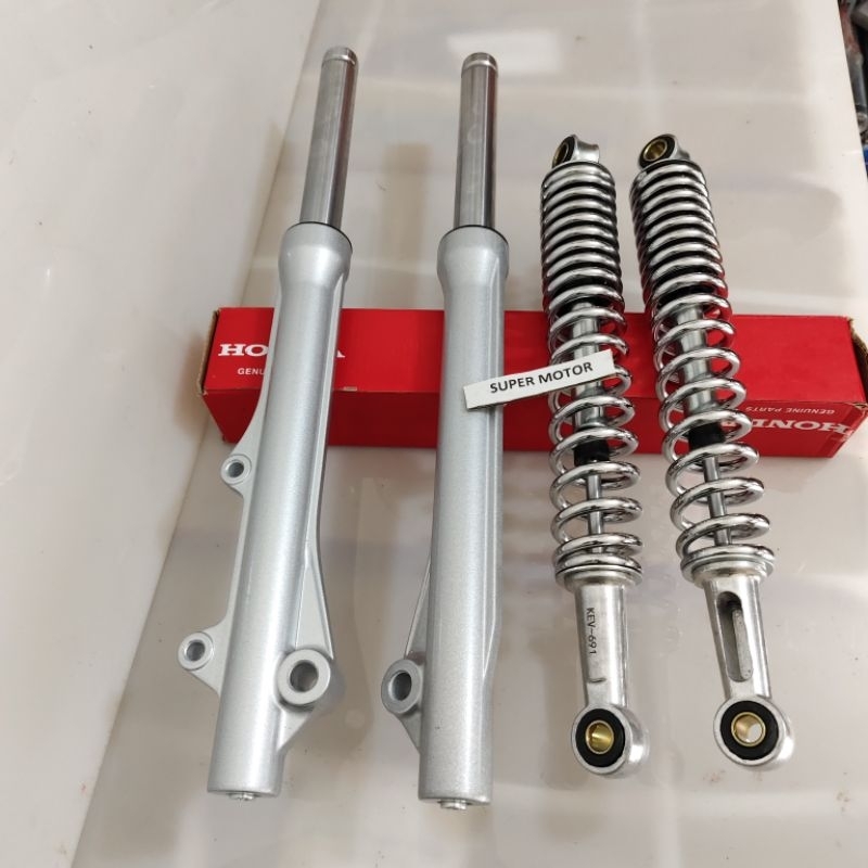 Shock depan+belakang Supra Fit Lama shock depan dan belakang Supra Fit Lama lengkap