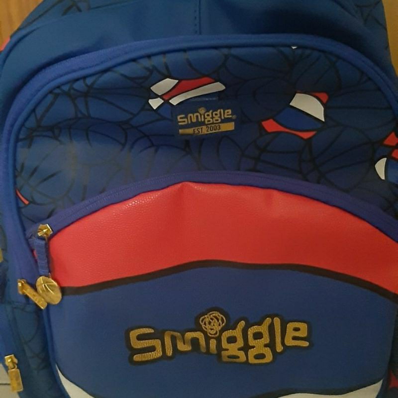 preloved smiggle backpack trolley original