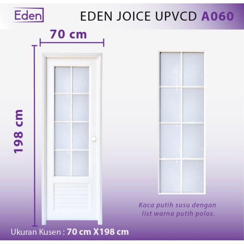 Pintu kamar mandi Eden tipe A060