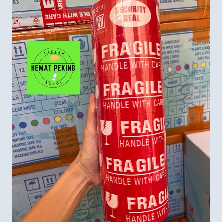 

Terbaru Lakban Fragile Merah 1 Slop Isi 6 Pcs JANGAN DIBANTING dan Video Unboxing