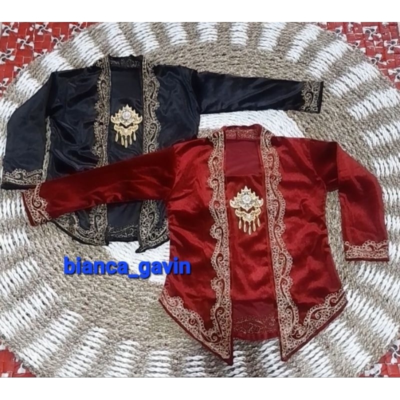 Kebaya Bludru Anak Bordir/ Baju Adat Anak Perempuan Jawa, Premium, Free Bros Kebaya