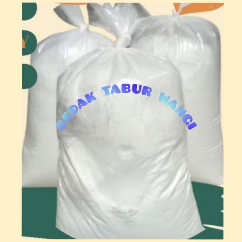 BEDAK PUTIH WANGI PANGKAS RAMBUT 1KG | BEDAK KILOAN | BEDAK PANGKAS RAMBUT