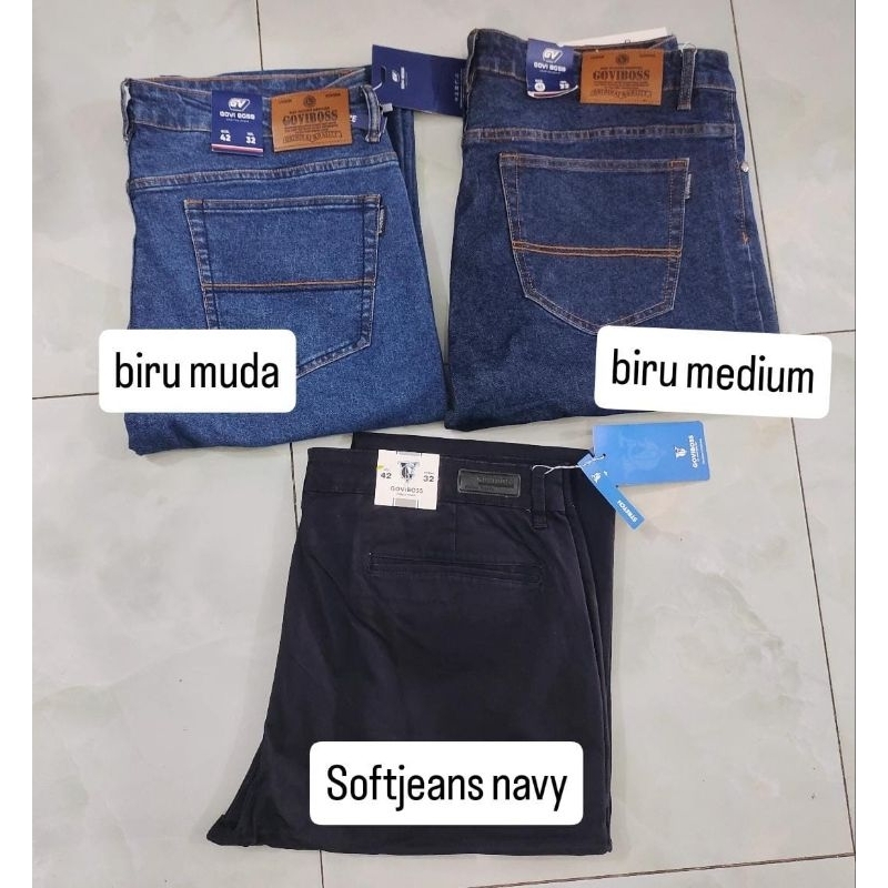 Celana Panjang Goviboss Jumbo Jeans&Softjeans UK 40-46, 100%Original&Murah