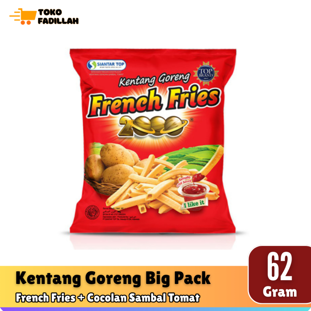 

Kentang Goreng French Fries 2000 62 gr [Big Pack]