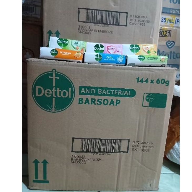 ( 1 Dus / 144 Pcs) Dettol 60 Gr