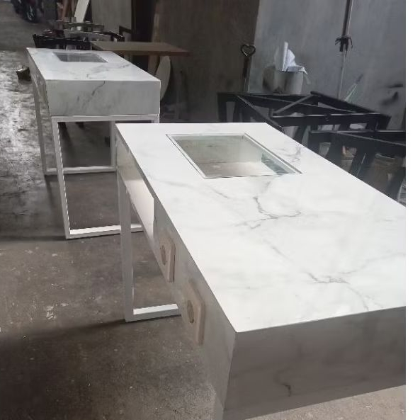 Meja nail art meja salon meja rias minimalis modern