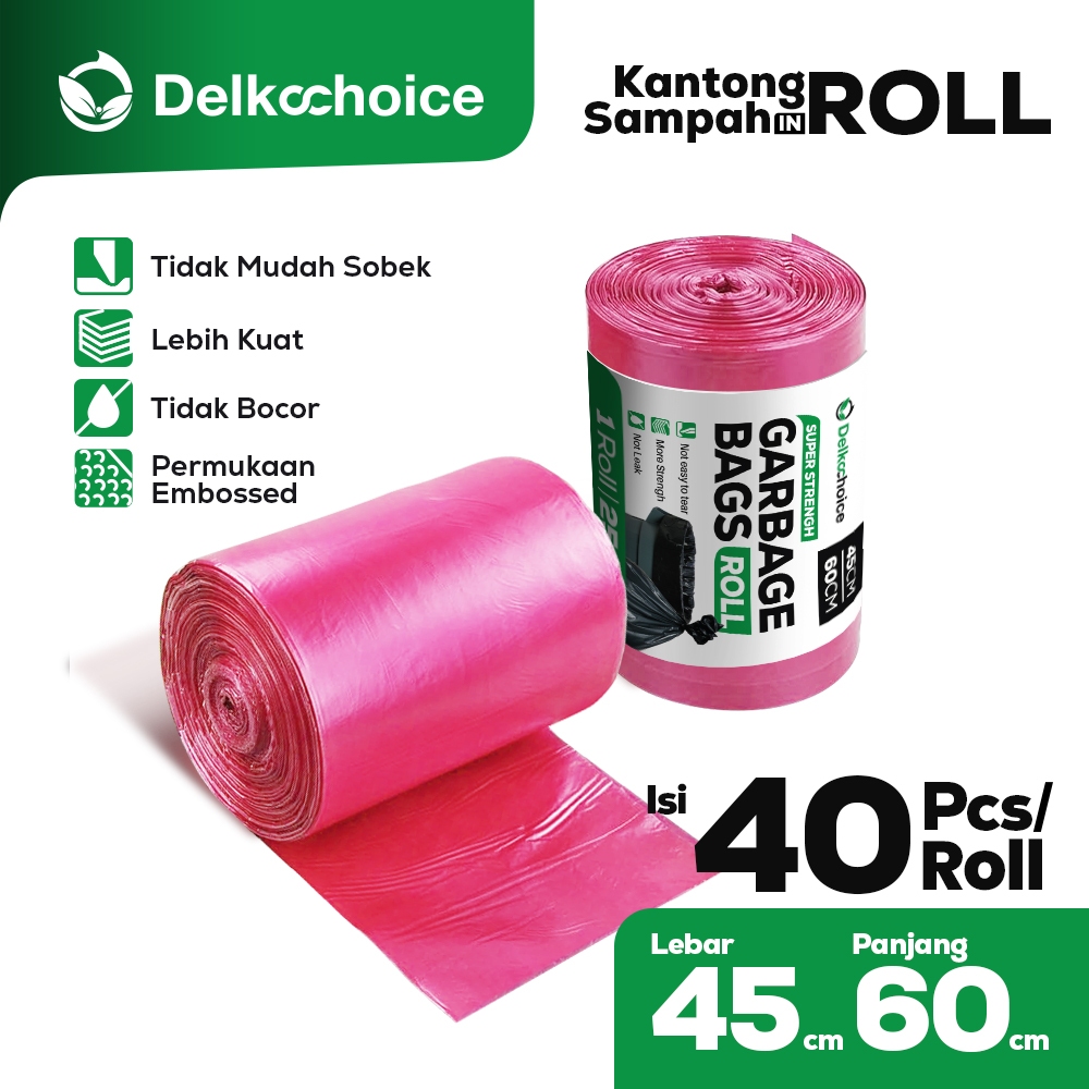 Kantong Plastik Sampah Gulung / Kantong Plastik Gulung Trash Bag Delkochoice