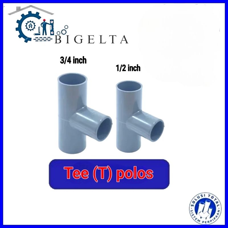 Tee/T Polos Rucika 1/2" inch 3/4" inch Fitting pipa Pvc