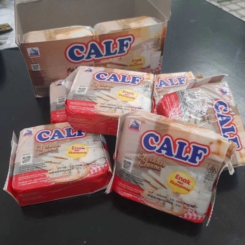 

Calf Cheddar 200gr Keju 200 Gram Gr Cheese / Rasa Enak