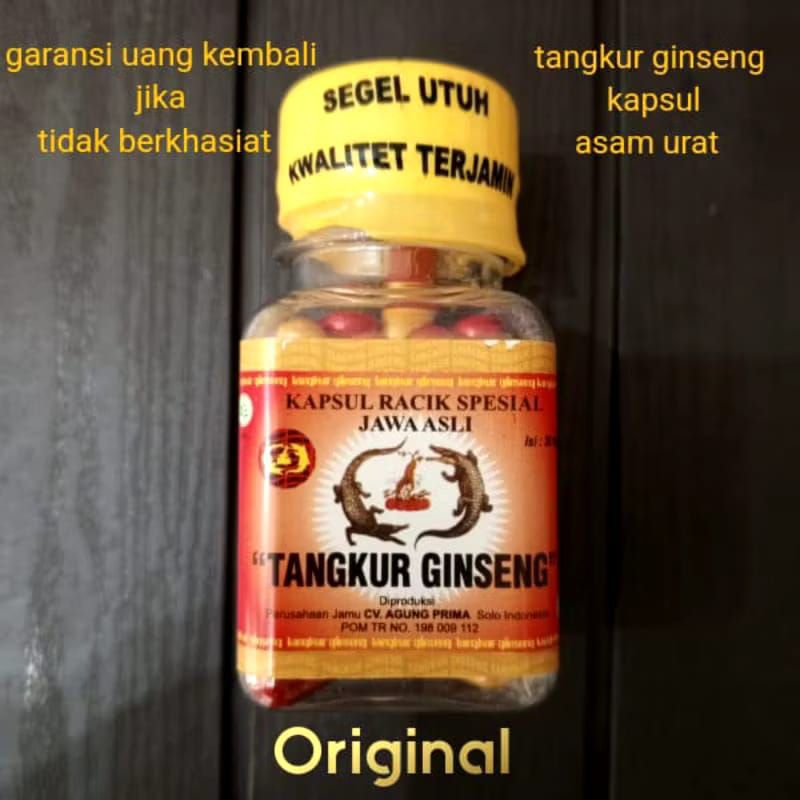 

jamu racik tangkur gingseng ASAM URAT kemasan kapsul 30pcs