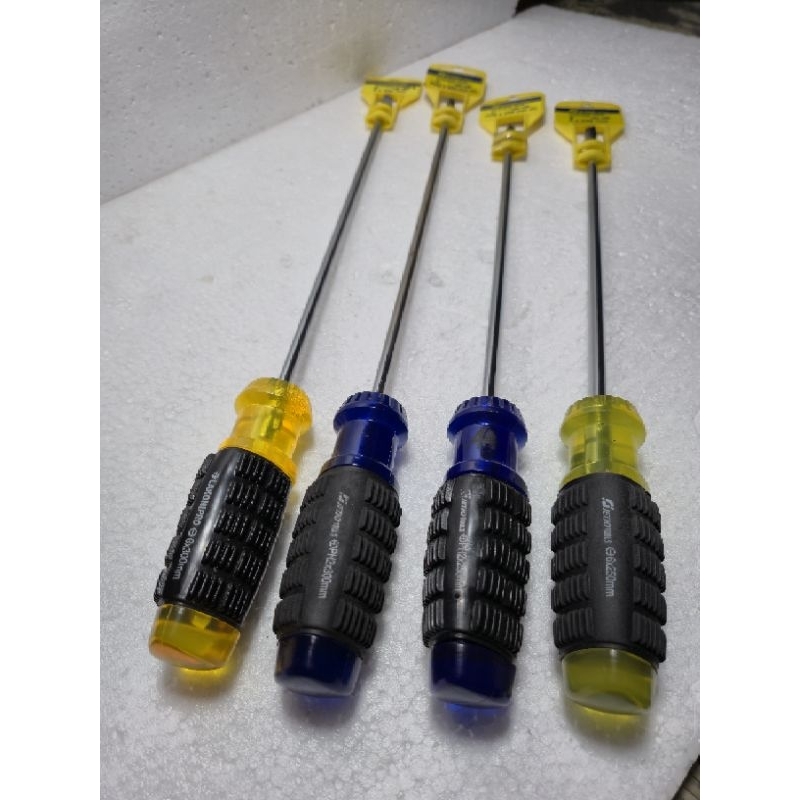 LAKONI PRO JETJO TOOLS OBENG GAGANG KARET OBENG PLUS (+) MIN (-) PANJANG 40CM CUSHION GRIP ORIGINAL