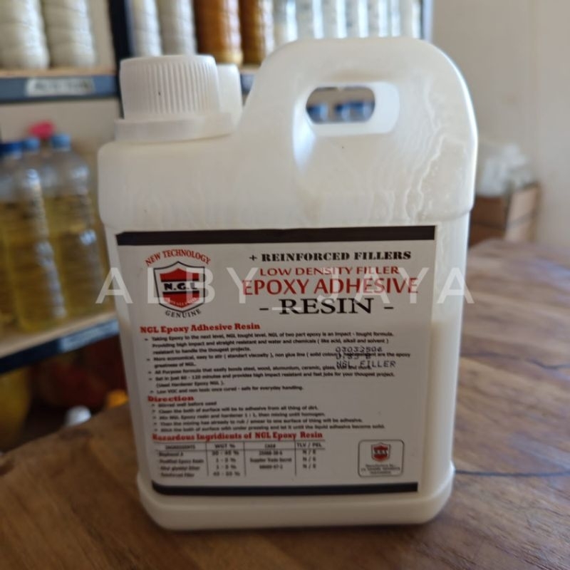 Hardener Lem Epoksi Filler 1 Kg Kemasan Jerigen untuk Campuran Resin