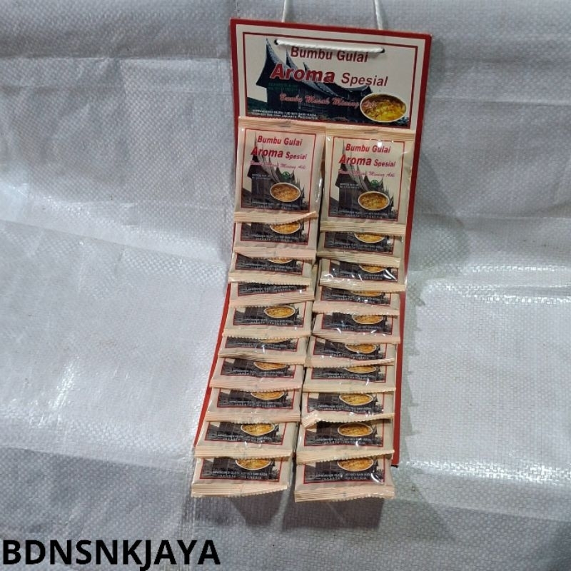 

bumbu gulai AROMA spesial bumbu masak minang asli rentengan isi 20pcs