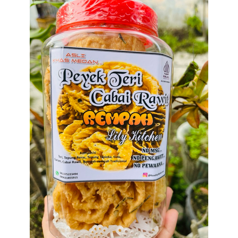 

peyek teri cabai rawit uk toples 2000 ml