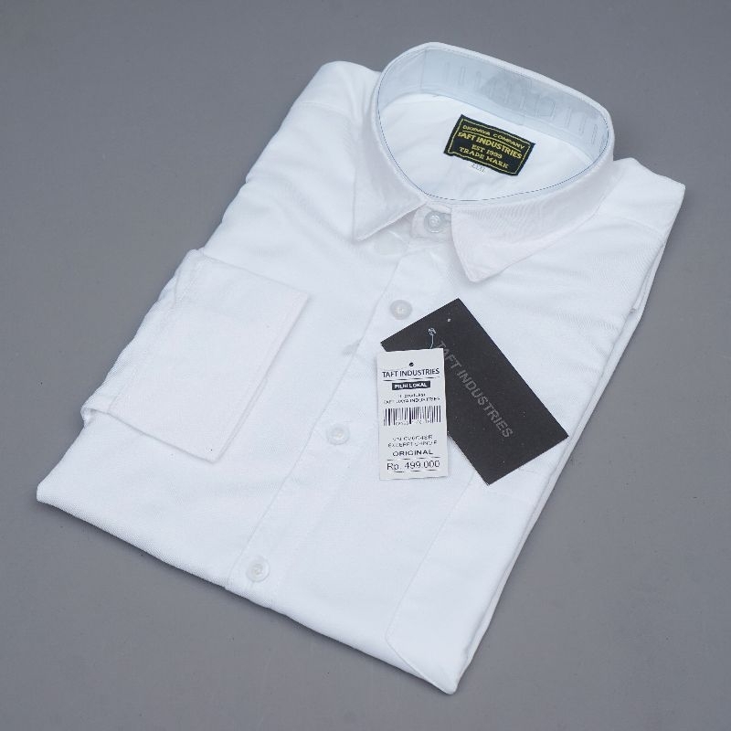 PROMO (COD)  PUTIH KANCING PUTIH Bahan Toyobo Kemeja Pria Lengan Panjang Sage Green Soft Green Hitam