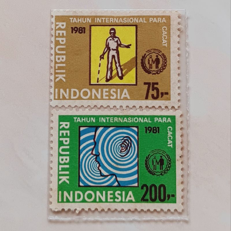 

(OG) Perangko Indonesia 1981 Tahun Internasional Para Cacat Set Lengkap 2 pcs Mint