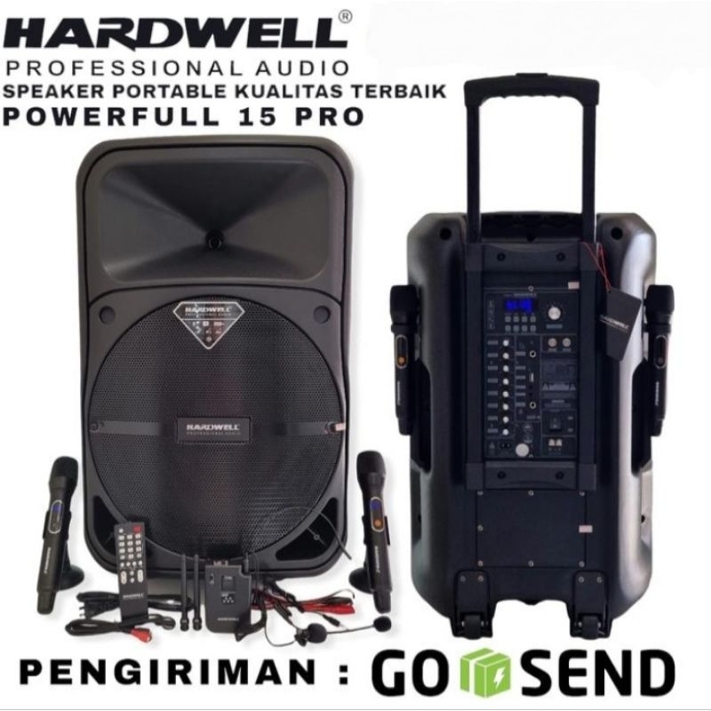 Speaker akrif portable hardwell 15 inch powerfull 15pro powerfull 15 pro
