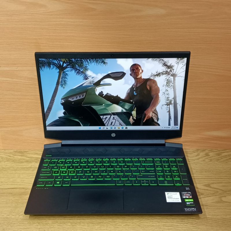 laptop gaming hp pavilion Ryzen 5-5600H GTX 1650 ram 16gb/SSD 512gb fhd IPS 144Hz