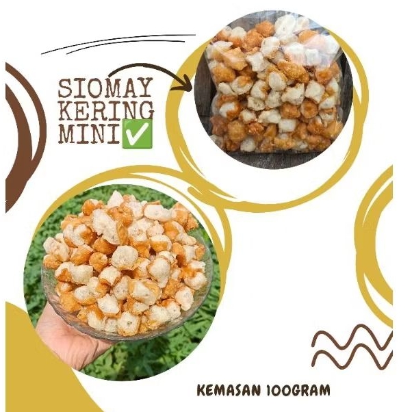 

Siomay kering mini toping baso Aci gurih renyah 100gram